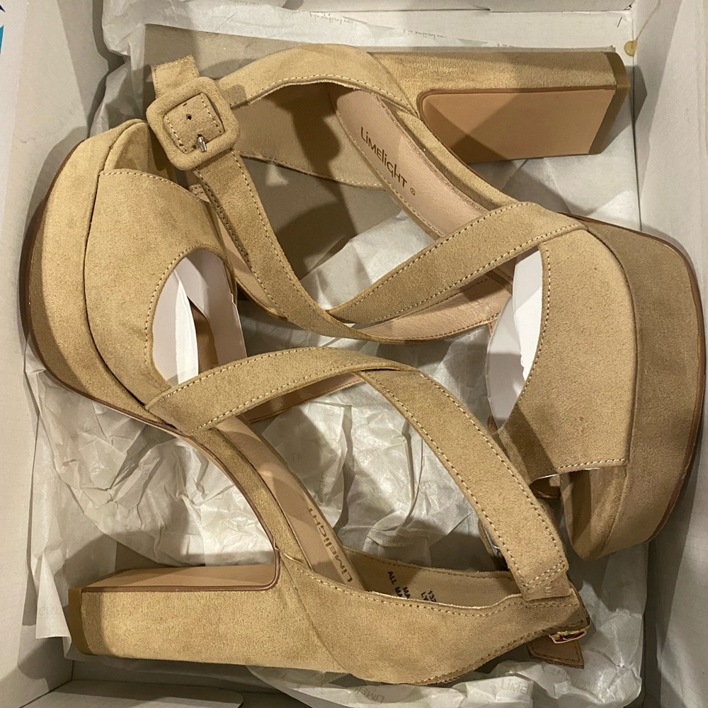 Nude Heels - Size 6 - brand new